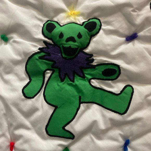 Vintage Grateful Dead Dancing Bear Baby Quilt / Wall Hanging / Tapestry HANDMADE - Picture 11 of 15